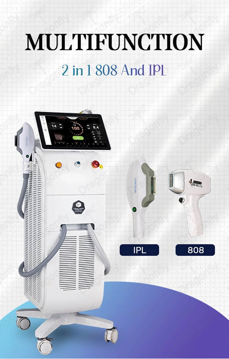 3 Wavelength 755+808+1064diode Laser IPL Hair Removal Device