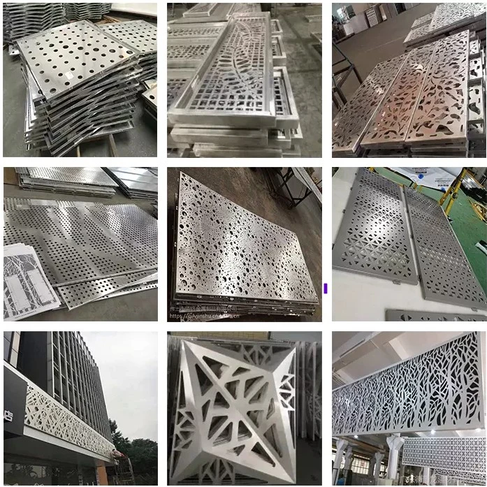 Exterior Construction Aluminum Materials Metal Laser Cutting Perforated Wall Cladding /Metal Decorative Facade Panel