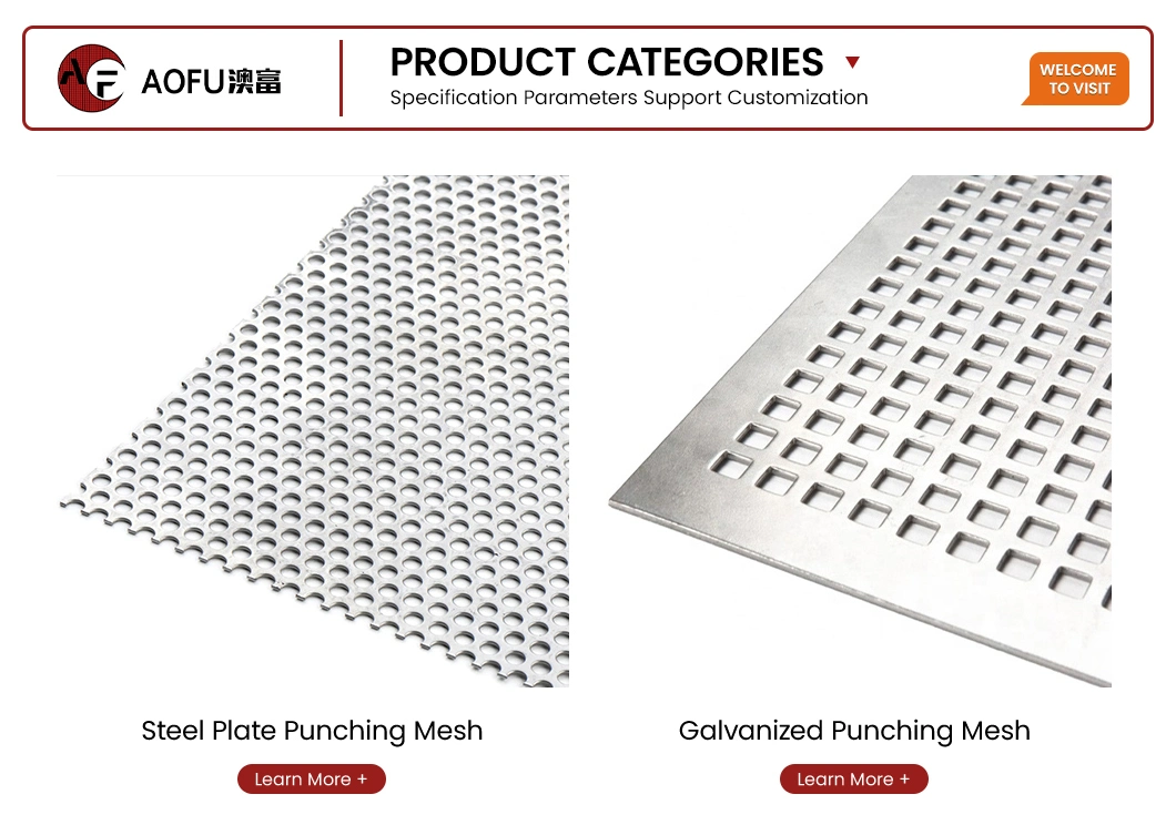 Aofu Wiremesh Laser-Cut Perforated Metal Mesh Suppliers Diamond Hole Aluminum Perforated Metal China 2.44m 3m Board Length Galvanized Perforated Metal Cladding