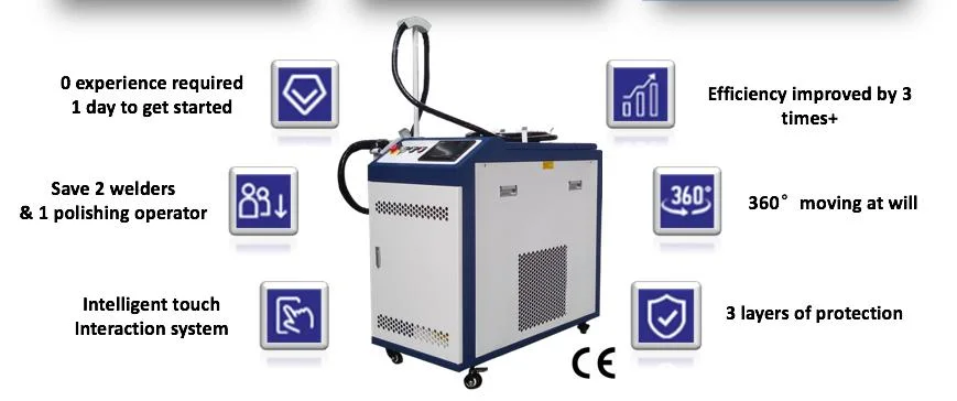 2000W Handheld Fiber Laser Welding Machine CNC Metal Welding Machine Laser for Sale