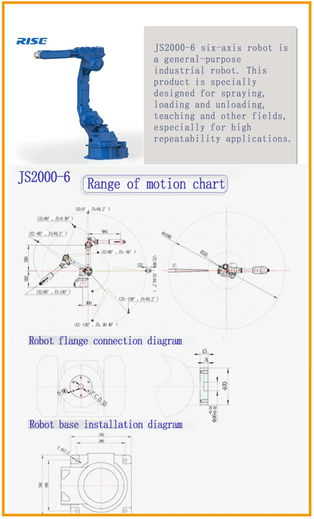 China Manufacture Quality 6 Axis Industrial Robotic Collaborative Robot Arm for Packaging