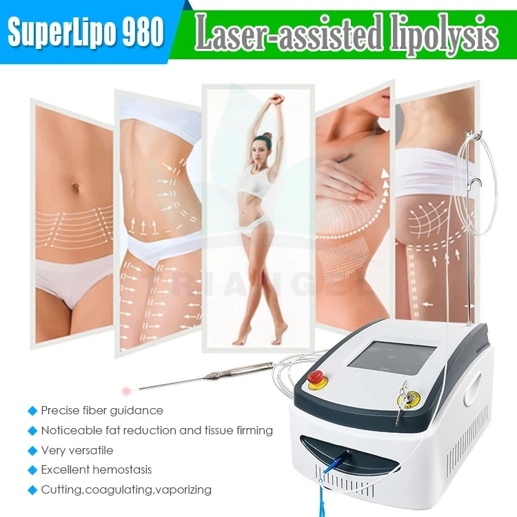 New Arrival 1470nm Portable Liposuction Machine Triangelaser 980 Nm Endolift Laser for Face