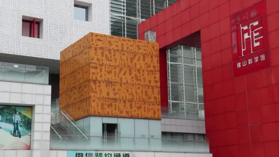 Revêtement de mur de façade de panneaux de mur en métal découpés au laser à l'extérieur du bâtiment (KH-CW030)