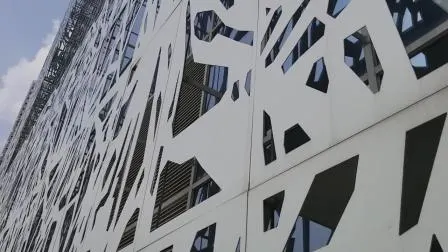 Revêtement extérieur de façade de panneau en aluminium découpé au laser 3D (KH-CW032)